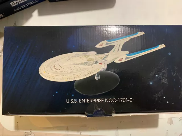 Eaglemoss Star Trek XL U.S.S Enterprise NCC-1701-E Boxed Nice Looking Ship