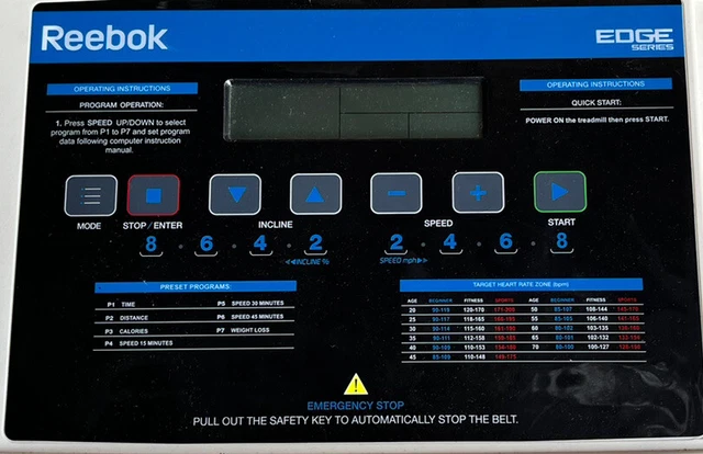 TREADMILL REEBOK Edge 2.2 87.00 PicClick UK