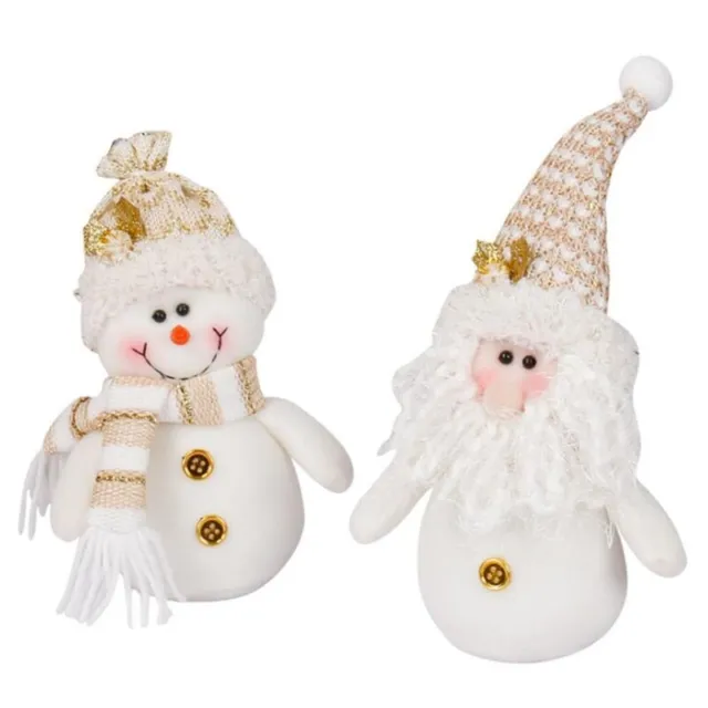 Christmas Snowman Decor Dolls Christmas Toy Santa Claus/Snowman Holiday Ornament