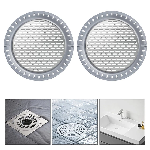 Ersandy – Filtre à cheveux amovible en acier inoxydable – Antirouille et durable – Compatible avec bondes de douche