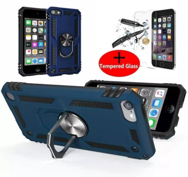 Blue Case For iPod Touch Gen 5th 6th 7th Gen Heavyduty Armour Shockproof Cover