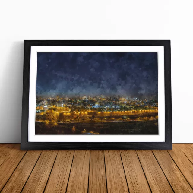 Old City In Jerusalem Israel Wall Art Print Framed Canvas Picture Poster Decor