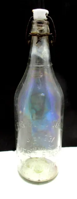 G.B. Seely's Son Inc. 28 Fluid Oz. New York Bottle with Stopper