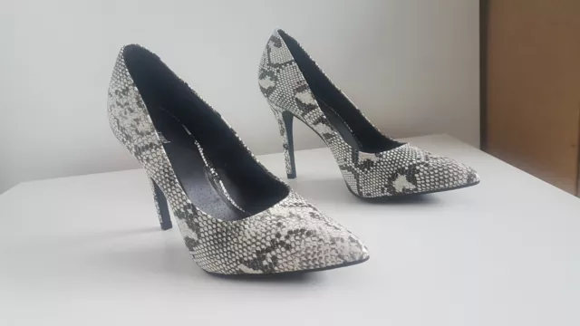 Enzo Angiolini | Shoes | New Enzo Angioline Gray Snakeskin Peep Toe Heels |  Poshmark