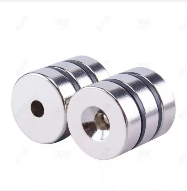 Rare Earth DIY Industrial Strong Ring Neo Neodymium Disc Round Magnet with Hole 2