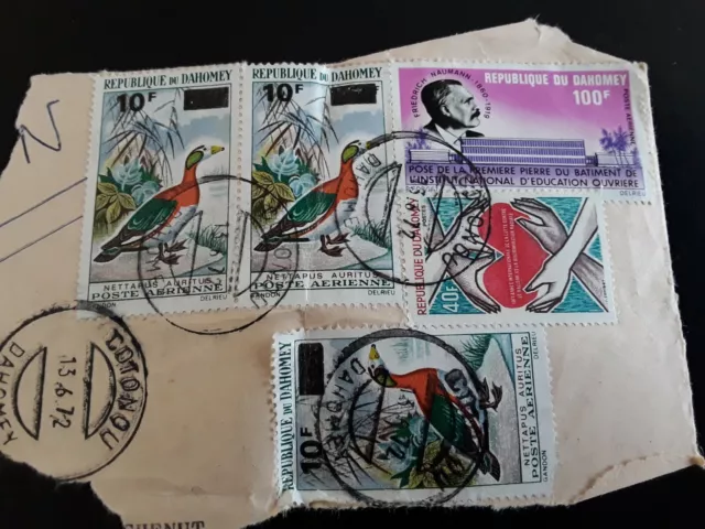 Timbre lot République du Dahomey Bénin années 70