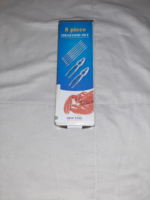Nuevo kit de herramientas de mariscos de 8 piezas Star Foodservice 27983, galletas y tenedores para langosta