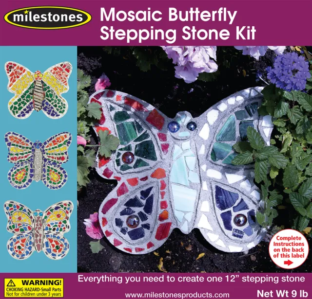 Midwest Products-Kit de escalones de mosaico-Mariposa