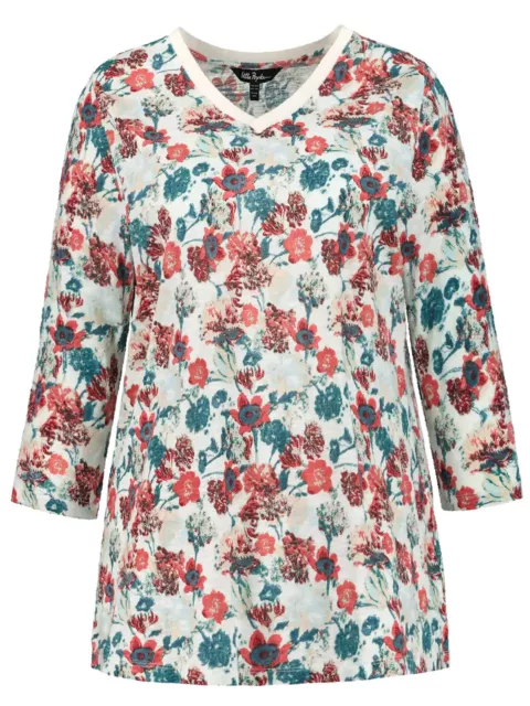 Brand New Multi Floral Casual Tee Shirt Top UK Plus Size 16/18 *Reduced Stock*