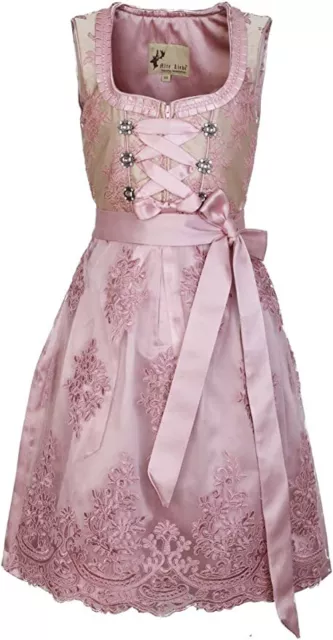 Alte Liebe Trachtenkleid 2tlg. Kinder Dirndl mit Spitzenschürze Kinder Kleid