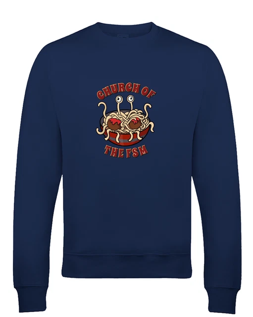 Cartoon Church of the FSM- Flying Spaghetti Monster- Sweatshirt Jumper