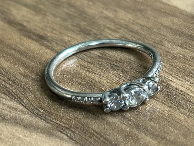 PANDORA WISHBONE RING - P11 S925 ALE 58 £9.50 - PicClick UK