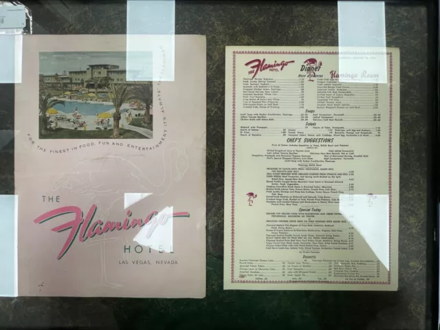 Collectible Menu from Flamingo Hotel