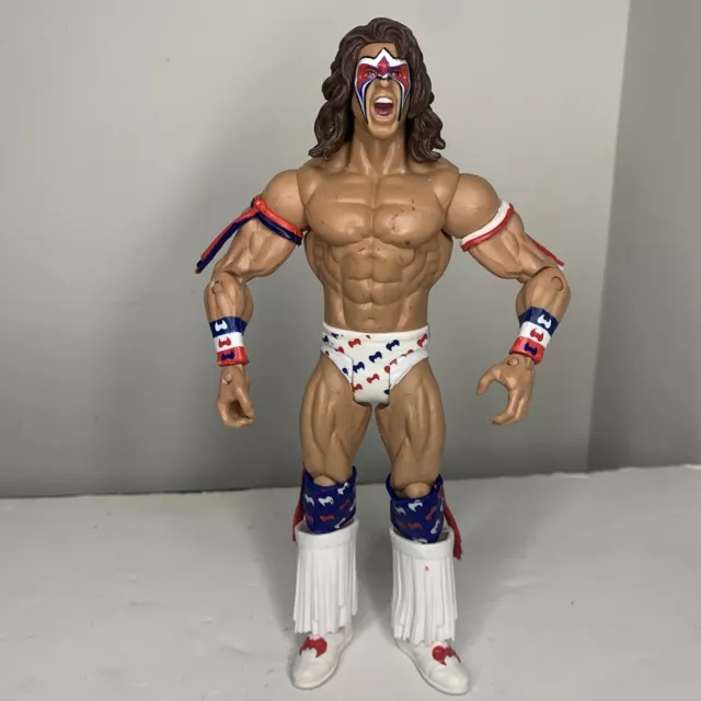 WWE Ultimate Warrior Wrestling Figure-Basic Battlepack Series 31-Mattel-VGC