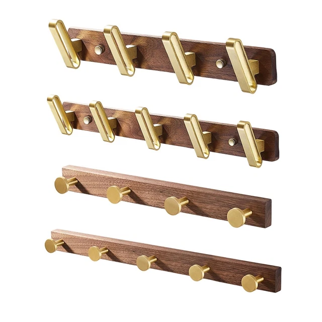 Wall Mounted Coat Hook, Clothes Rack Bathroom Towels Hanger for Scarfs Purses