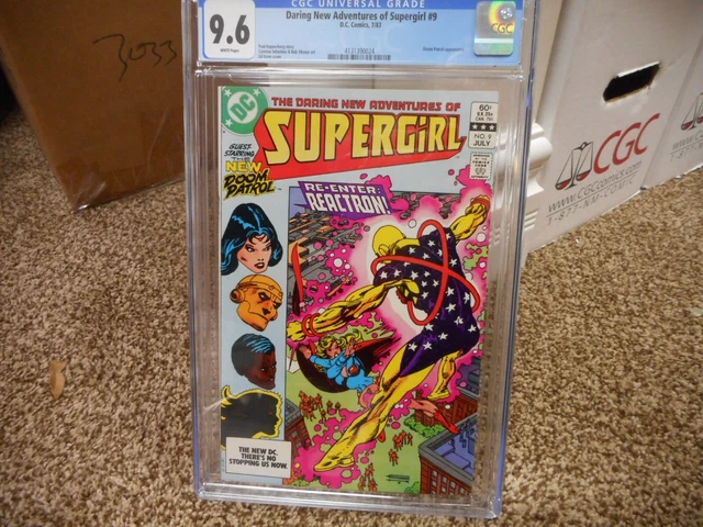 Daring New Adventures of Supergirl 9 cgc 9.6 DC 1983 New Doom Patrol WHITE pgs