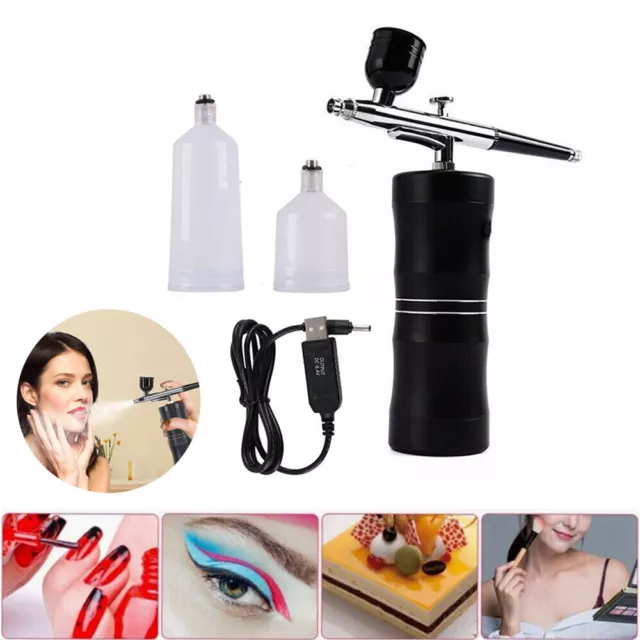 Mini Airbrush Compressor Kit Spray Gun Air-Brush Paint Tattoo Nail Art Handheld