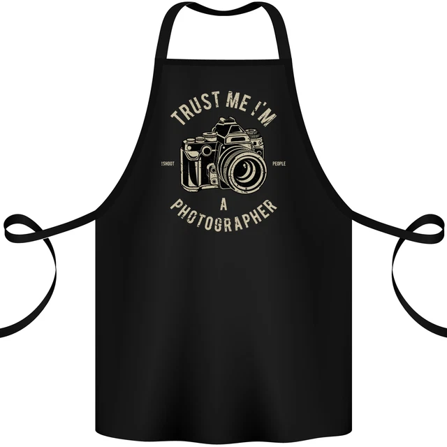 Trust Me Im a Photographer Photography Cotton Apron 100% Organic