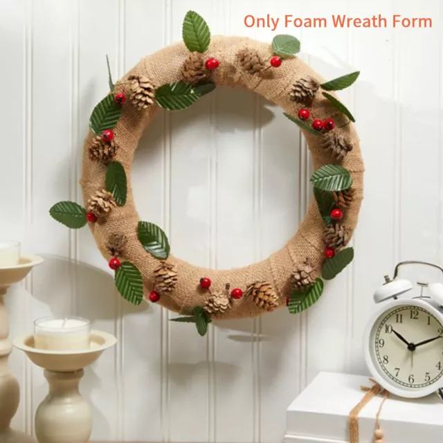 Handmade For Front Door Wedding Arts Round Rings Garlands Foam Wreath Form