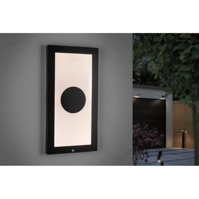 Paulmann LED Solarleuchte Panel Taija Anthrazit 60x30cm 1,8W 180lm warm Sensor