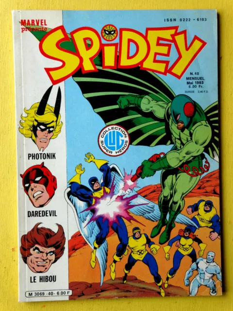 BD SPIDEY N°40 EO 1983 ed.LUG semic  ETAT NEUF SPID1GD32