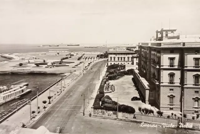 Cartolina - Livorno - Viale Italia - 1950 ca.