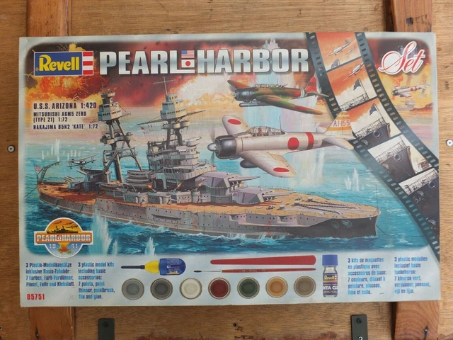 Revell Coffret Pearl Harbour (Uss Arizona + A6M2 Zero + B5N2 Kate) (Sans Boite)