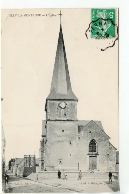 RILLY LA MONTAGNE - Marne - CPA 51 - l' église
