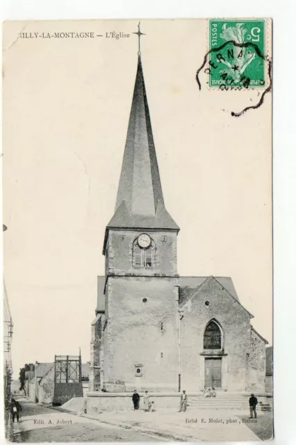 RILLY LA MONTAGNE - Marne - CPA 51 - l' église