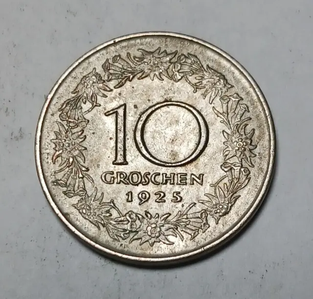 1925 Austria 10 Groschen - Copper-Nickel Coin - Tyrol Woman