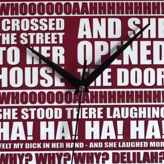 Novelty Wall Clock, Stoke City FC, Football Song, Club Anthem, “Delilah” 2