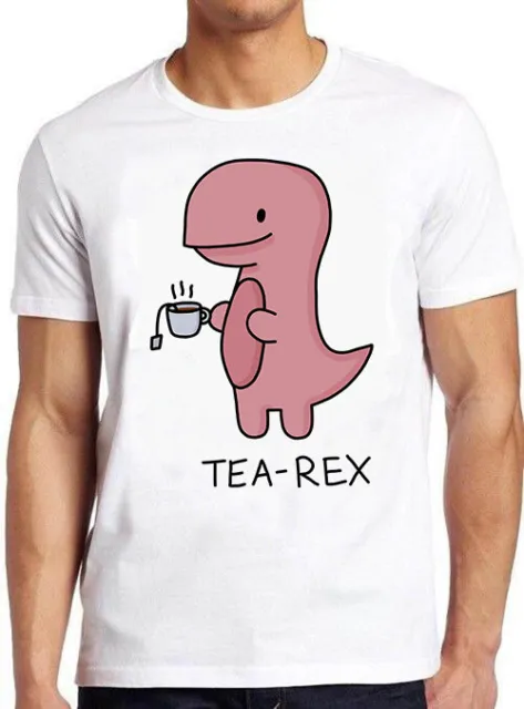 Maglietta Tea-Rex T. Rex tè dinosauro divertente meme regalo giocatore film cult M750