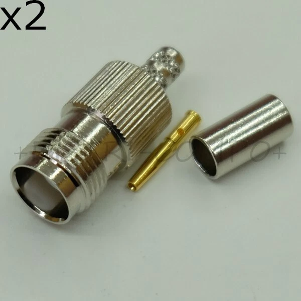 Connecteur TNC femelle 0Hz à 11GHz 50ohm à sertir 031-2374-RFX Amphenol (lot 2)