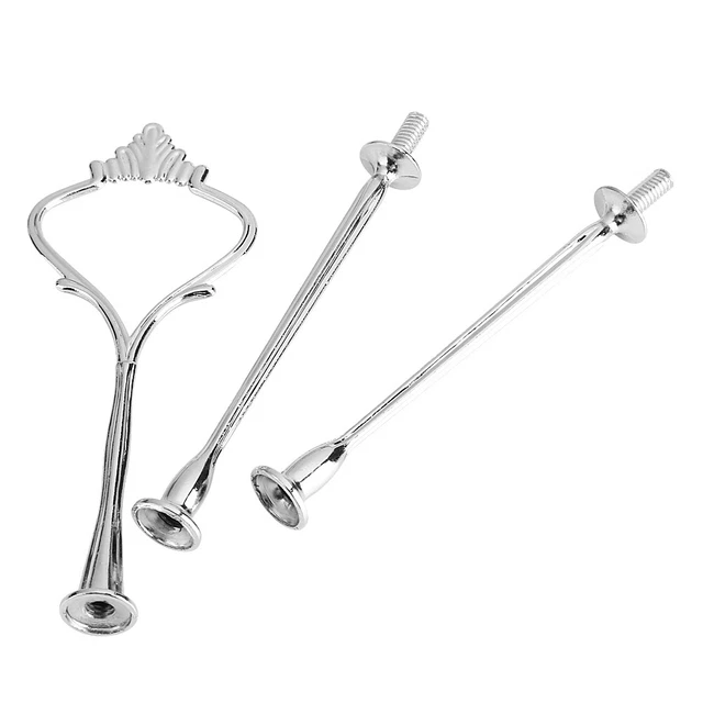 (3 Rangs Crown Silver)Supports Pour Plateaux à Gâteaux à Plusieurs étages FR