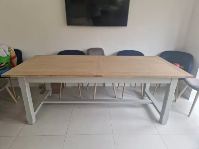 Cotswold Co Chester Dove Grey 8-12 Seat Dining Table