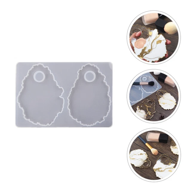 Para resina joyería bandeja moldes de silicona para vertido de resina