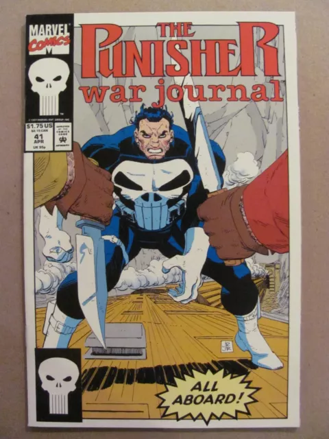 Punisher War Journal #41 Marvel Comics 1988 Series John Romita Jr 9.2 Near Mint-