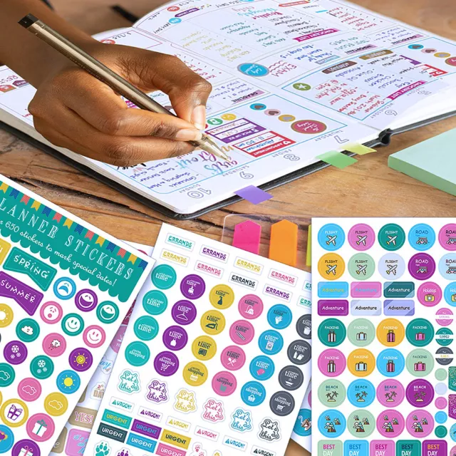 Motivational Gift Multiple Colors Planner Stickers Assorted Themes