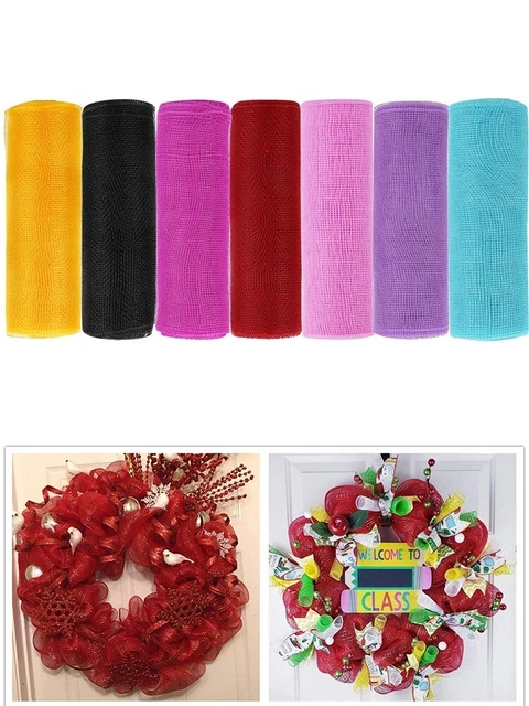 Verpackungsnetz Zum Basteln von Kränzen Band Deko-Mesh-Rollen Schleifen