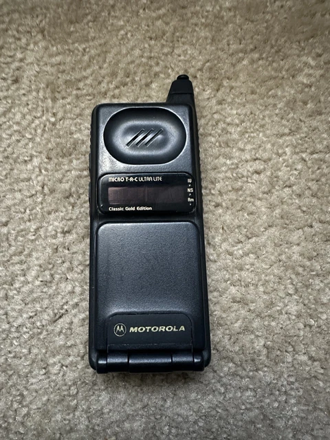 MOTOROLA MICRO TAC Ultra Lite II Cell Phone Flip Vintage With