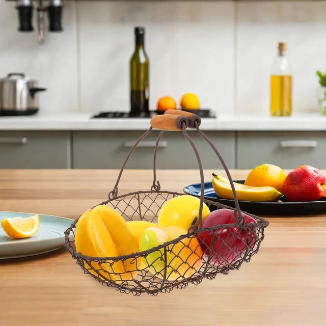Poule porte-oeuf stockage de fruits créatif en céramique panier à oeufs fil de p