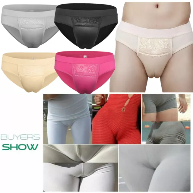 MAN GAFF FAKE Vagina Camel Toe Underwear G-string Panties Lady