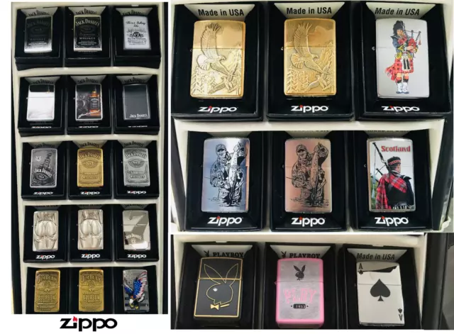 Zippo Authentique Coupe Vent Rechargeables Cigarette Briquets