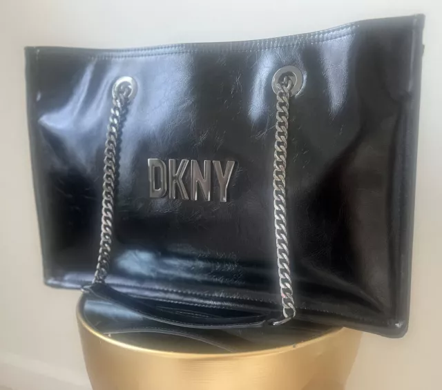 DKNY Maggie Crinkle Tote Bag. NEW!