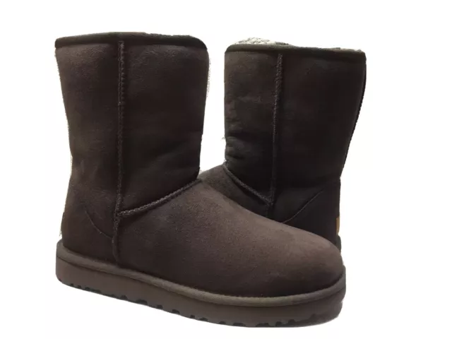 Ugg Classic Short Ii Chocolate Full Shearling Line Boot Us 10 / Eu 41 / Uk 8.5