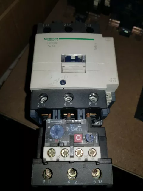 Schneider Electric Contactor LC1D80 LRD3350 LR2D3350