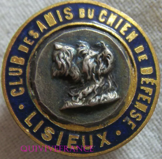 BG13337 - Badge Club Des Friends of / The Dog Of Defence of Lisieux