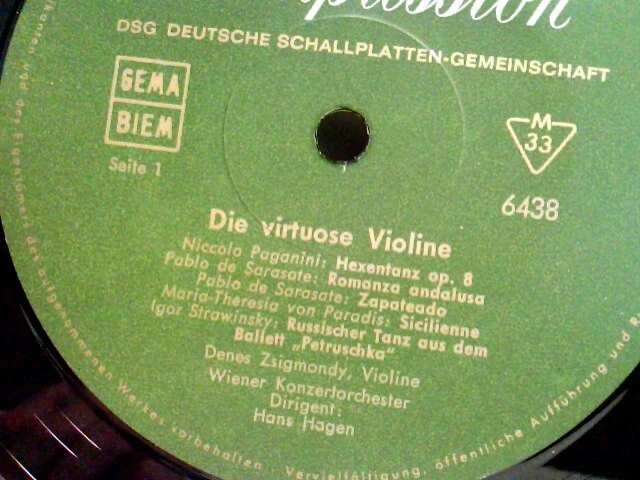 DIE VIRTUOSE VIOLINE Zsigmondy, Dénes EUR 29,50 PicClick DE