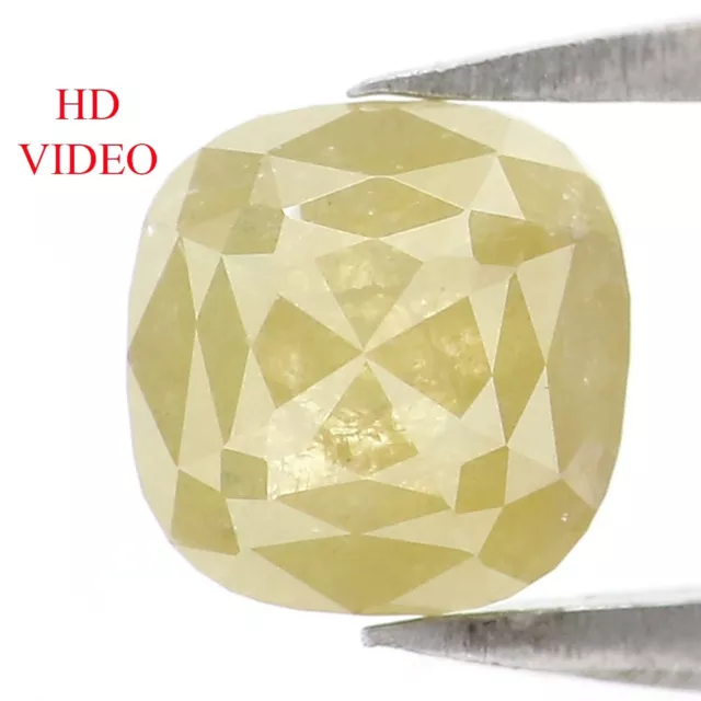 Natural Loose Cushion Diamond Yellow Color Diamond 1.27 CT Cushion Shape N2362