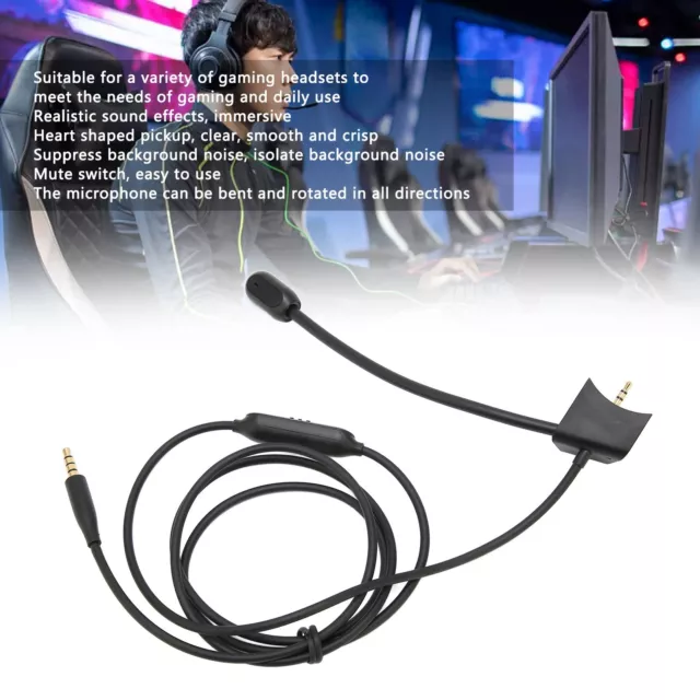 Boom Mic Cable Easy To Use Cable Boom Microphone For QC35 QC35 II For For For